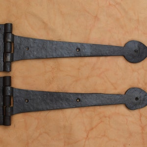 handmade iron hinges head burn rusty vintage cast iron door gate hinges 2 pcs