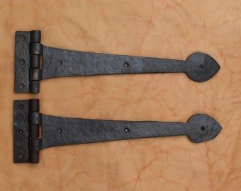 handmade iron hinges head burn rusty vintage cast iron door gate hinges 2 pcs