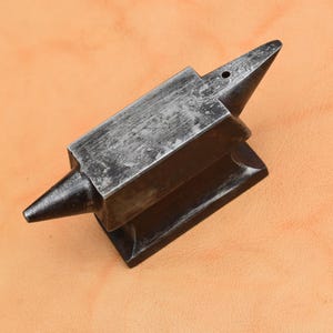 Vintage Iron Miniature silversmith jewelry hardy Double Horn anvil Paper weight
