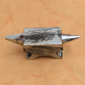 Vintage Iron silversmith Miniature jewelry hardy Double Horn anvil Paper weight