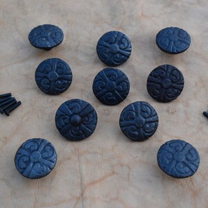 Cast Iron Door Knob Handles Round vintage door handle cupboard knobs 10 pcs lot