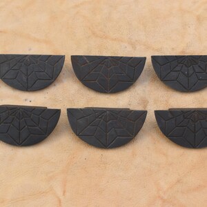 Juego de 6 tiradores de hierro fundido con forma de copa, tiradores de cajón vintage, herrajes rústicos para armarios, tiradores para cómodas de estilo granja, tiradores antiguos para contenedores.