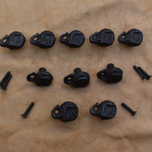 Cast Iron Knob elephant face shape vintage Drawer handle cupboard knobs 10 pcs