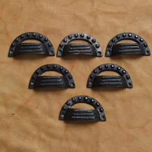 cast iron Cupboard Drawer Handles | Kitchen Shaker Knobs | Cup Handle 6 pcs lot