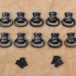Vintage Cast Iron opener shape Door Gate Drawer Cabin handle knobs Pulls 10pcs