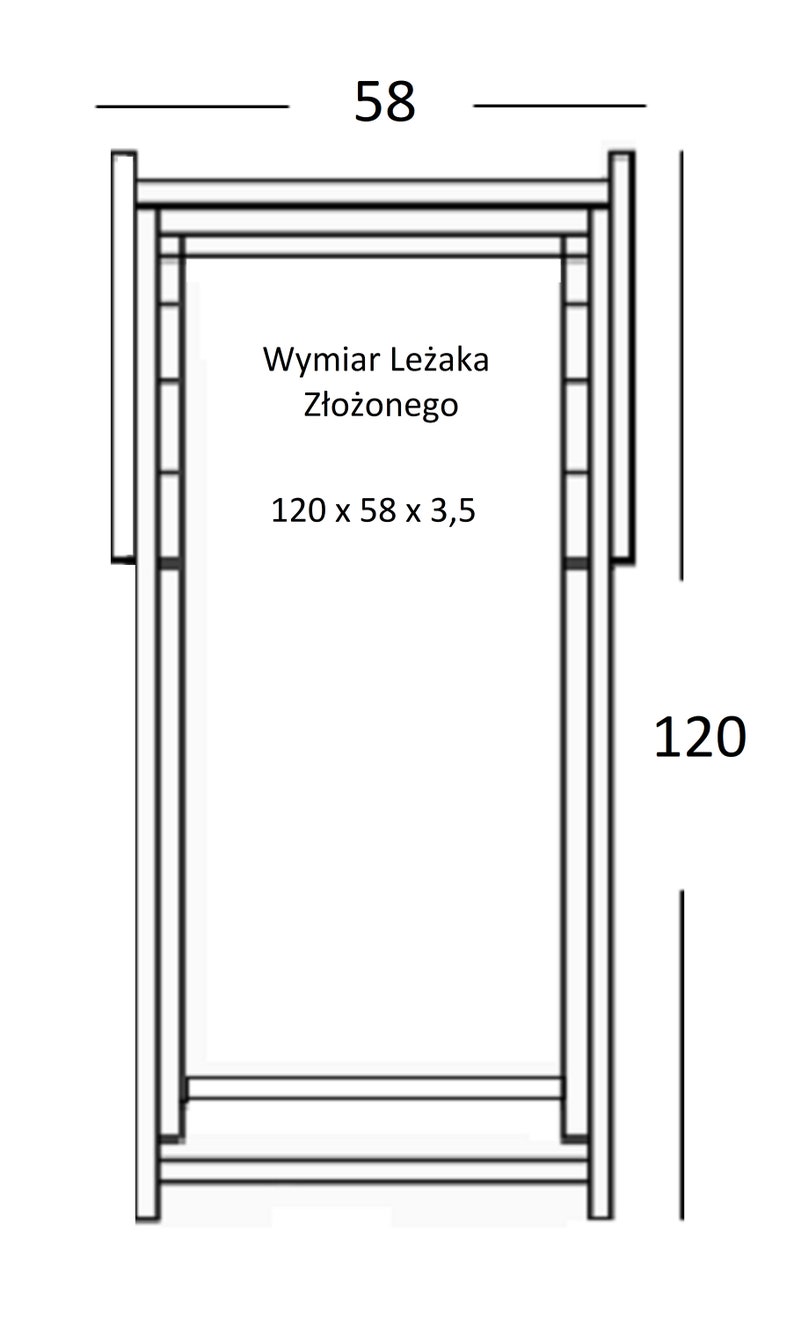 Leżak Drewniany Leżai Plażowe Leżak Ogrodowy Leżak na Taras Leżak Składany zdjęcie 3