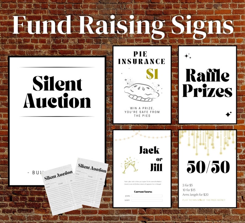 Jack and Jill Editable Sign Bundle Stag and Doe Wedding Signs White and Gold Theme Includes