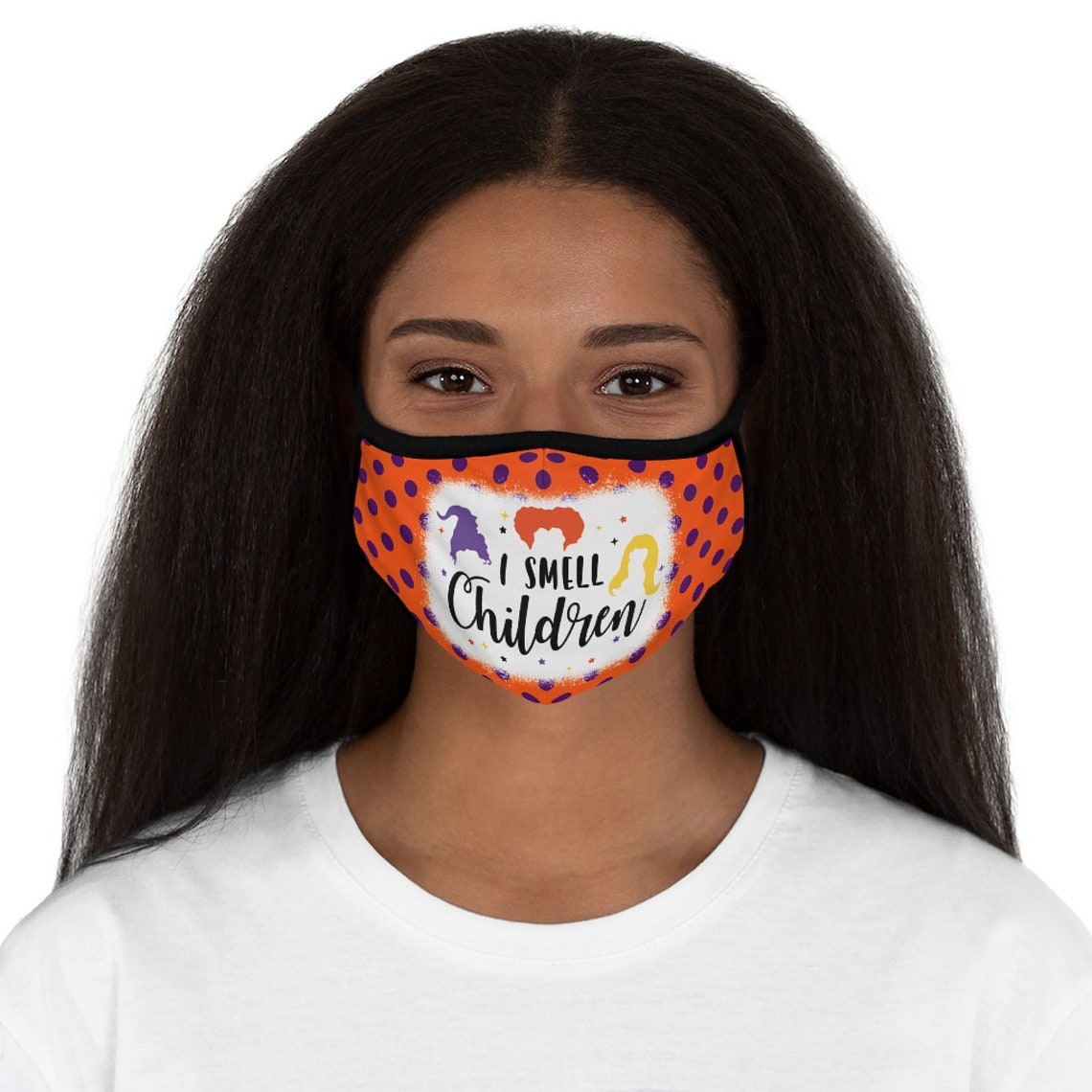 I Smell Children Hocus Pocus Halloween Fall Face Mask Fitted Etsy