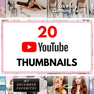 20 YOUTUBE THUMBNAIL TEMPLATES
