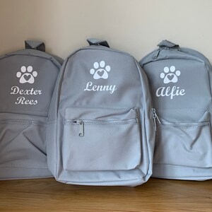 Personalised Dog Backpack Pet Backpack Dog Rucksack Puppy Gift Pet Storage Doggy Backpack Custom Dog Bag Pet Gift Dog Bag image 8