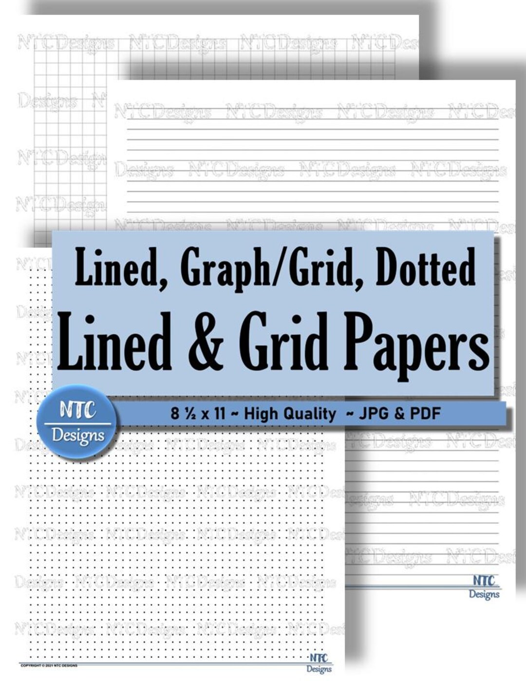 Graph, Dotted, Straight Lined Paper PNG Overlays (PDF Available) - Etsy
