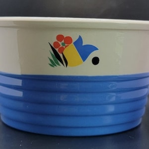 Vintage Universal Pottery Circus Floral Pattern Kitchen Bowl
