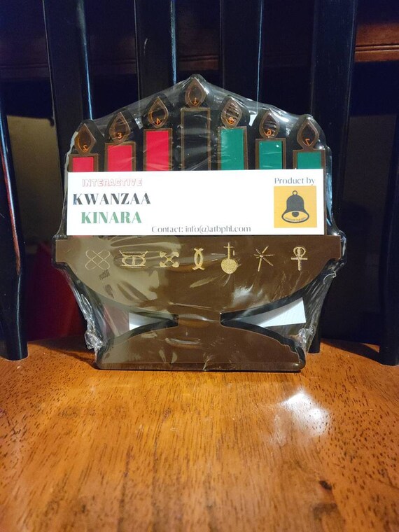 Candles & Holders Kwanzaa Kinara Traditional Colors of Africa Wooden