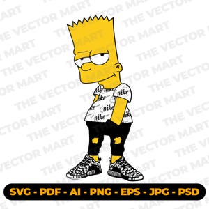 Simpson SVG | Simpson NIKE Vector | Digital Download |