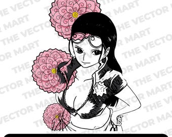 ニコ・ロビン 花の果実 SVG – ワンピース アニメ (デジタルファイル