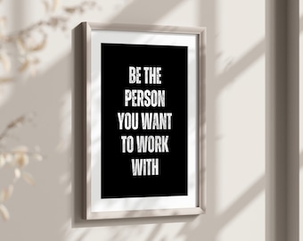 Teamwork Quotes Printable Art, Office Wall Art, Home Office Decor Digital Print, Workplace Positivity Sign Job Motivation Printable Wall Art