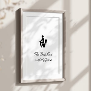 Funny Toilet Print, Trendy Bathroom Wall Art, Fun Bathroom Quote, Funny Bathroom Printable, Restroom Wall Decor, Fun Washroom Digital Print