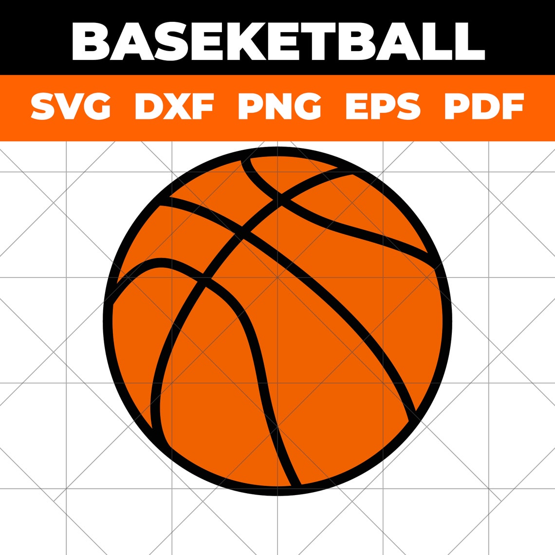 Basketball SVG Basketball PNG Basketball Clipart Svg Dxf Etsy