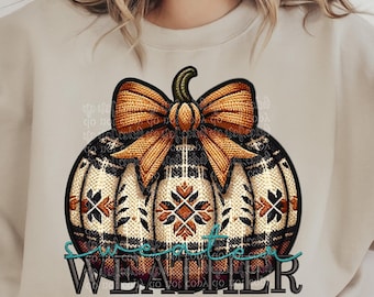 Fall PNG Pumpkin PNG, Cozy Sweater Weather Design Digital Download