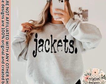 Jassen typografie mascotte ontwerp | Digitale download | PNG-bestand |  Verouderd ontwerp | Sportschoolteams