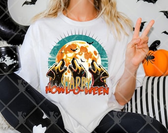 Dog Mom PNG, Happy Howloween Dogs Digital Design for Halloween Decor