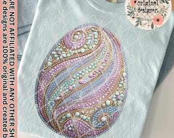 Sparkly Dazzle Easter Egg Design | Digital Download | PNG File | Coquette | Spring Girly | Summer | Farm