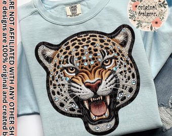 Sparkly Jaguar Design Digital Download, Game Day Mascot Team Sports PNG