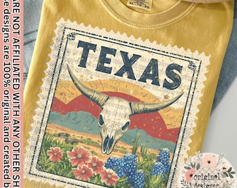 Texas Stamp State Design | Digital Download | PNG File | Sublimation- DTF Design | Distressed Vintage Design | United States Patriotic