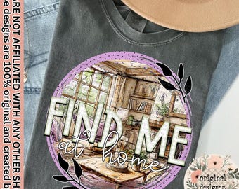 Find Me at Home Retro Design | Digital Download | PNG File |  Mental Health Distressed Trendy | Spring Summer