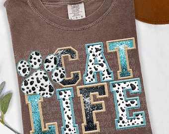 Cat Life Design | Digital Download | PNG File |  Dog Cat Breed Pets Fur Life Love Animals Paw Print