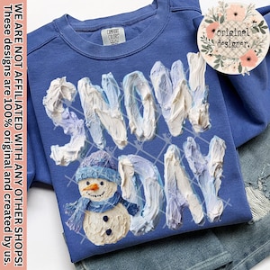 Hand Painted Snow Day Design | Digital Download | PNG File | Christmas Winter Holiday | Snow Day