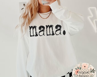 Mama Typography Design | Digital Download | PNG File |  Distressed Retro Typewriter | Custom Family Gift