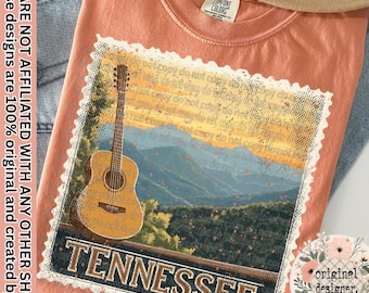Tennessee Stamp State Design | Digital Download | PNG File | Sublimation- DTF Design | Distressed Vintage Design | United States Patriotic