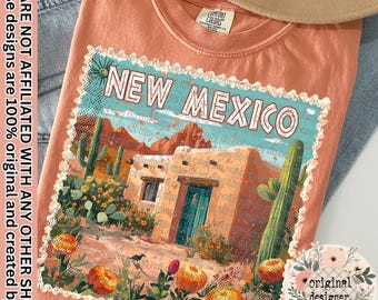 New Mexico Stamp State Design | Digital Download | PNG File | Distressed Vintage Design | USA Patriotic