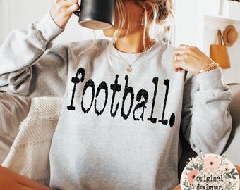 Football Design | Digital Download | PNG File |  Typography PNG | Vintage Distressed Design |Sports
