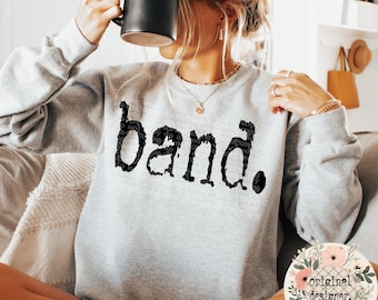Band Typografie Design | Digitaler Download | PNG-Datei |  Retro Schreibmaschine | Vintage Distressed Design |