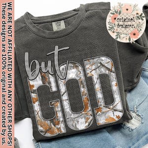 But God Camo Faith Design Digital Download, Camouflage Christianity Mental Health PNG