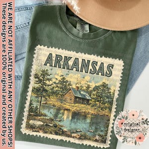 Arkansas State Marke Design Digitaler Download | PNG-Datei | Beunruhigt Vintage Design | USA Vaterländisch