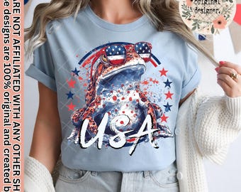 Oppossum patriottisch VS-ontwerp | Digitale download | PNG-bestand | Sublimatie DTF-ontwerp | Rood, wit en blauw | Luipaardprint | 4 juli Trendy