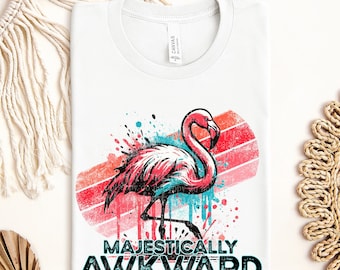 Majestically Awkward Retro Animal Design | Digital Download | PNG File | Vintage Distressed Grunge | Puny Humor