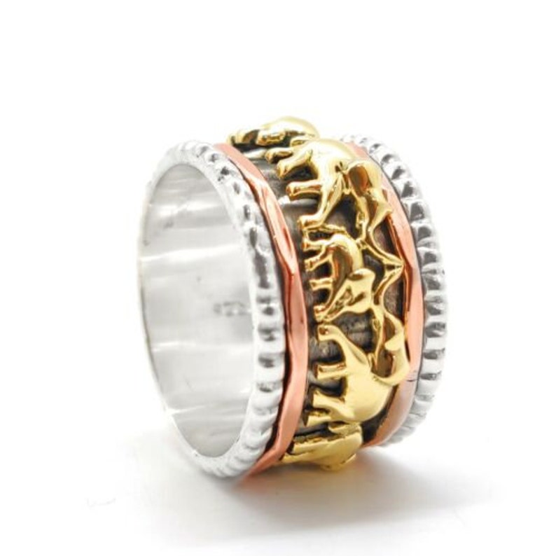 Elephant Spinner Ring for Woman's Gifts 925 Sterling Etsy