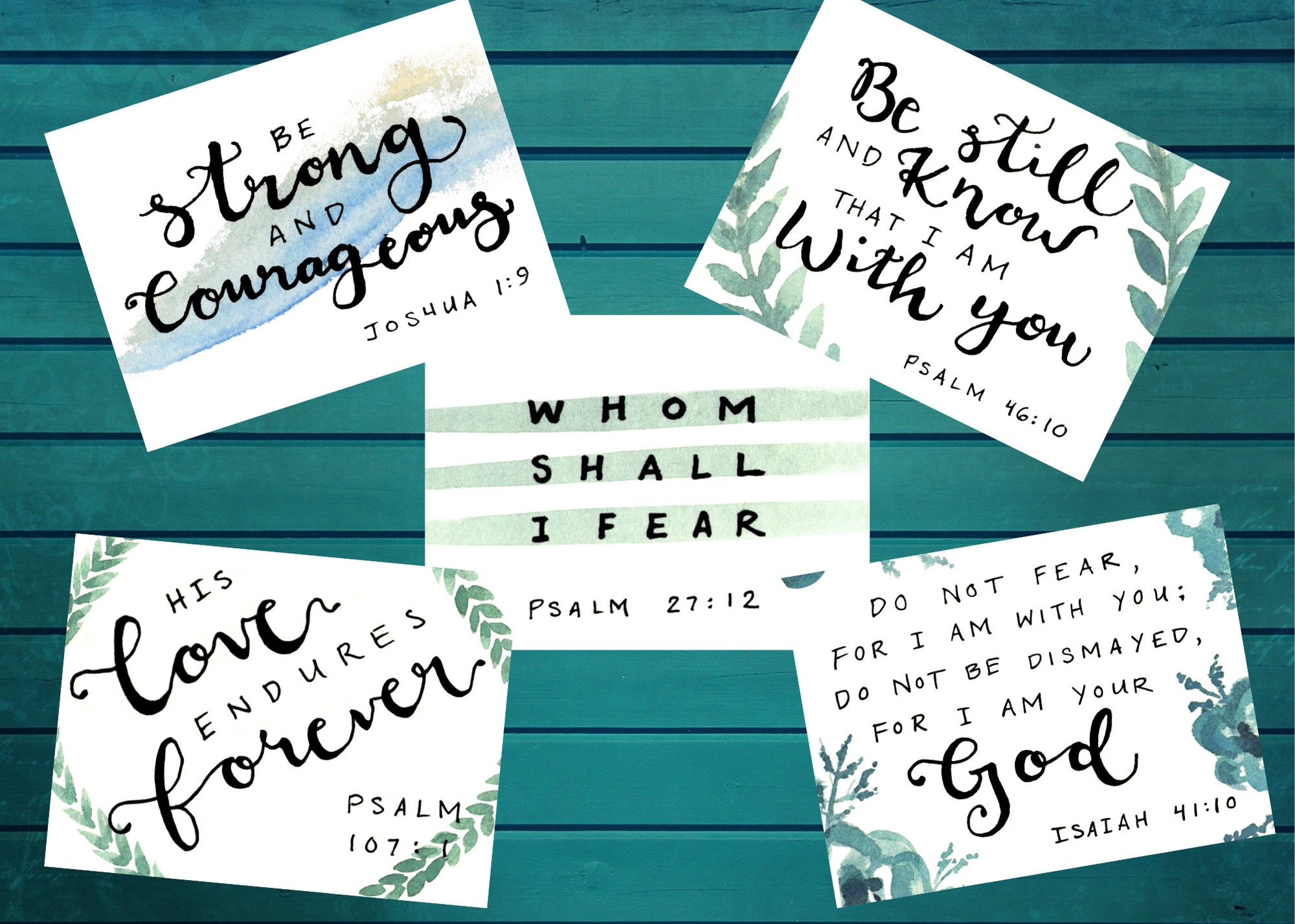 15 Encouraging Bible Verses Digital Download Printable - Etsy