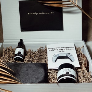 Luxury Natural Beard Care/Self Care Grooming Spa Gift Box for Men