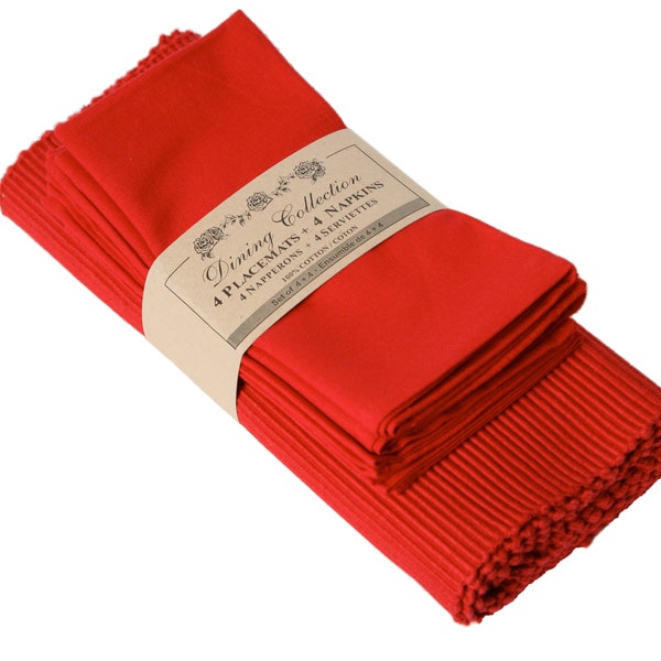 Blue and White Placemats Etsy