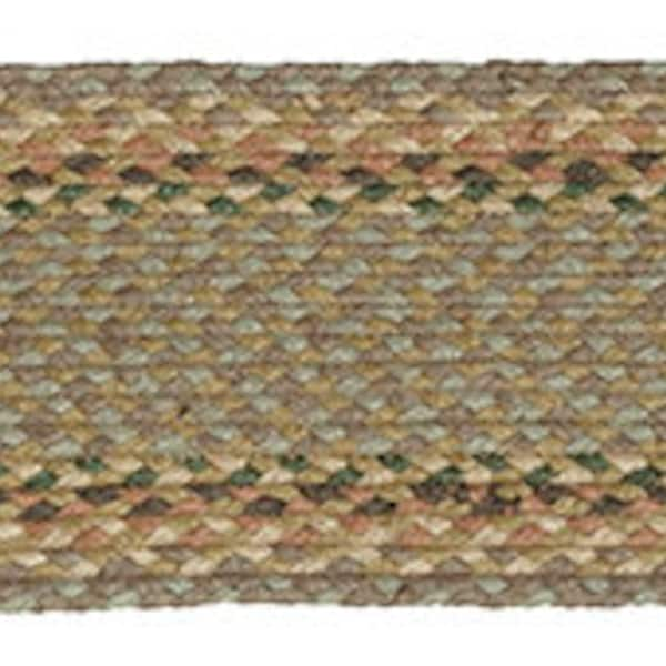 Premium Quality Jute Braided Stair Treads - 27"x8.25" Oval - Assorted patterns