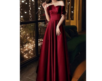 Off Shoulder Gown - Etsy