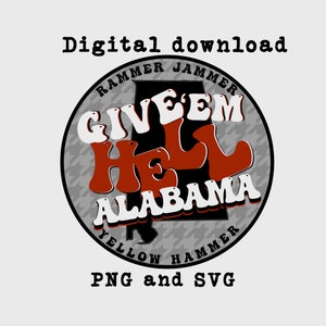 Rammer Jammer Digital download PNG & SVG | Gameday buttons | Alabama Crimson Tide | Alabama SVG | Roll Tide |