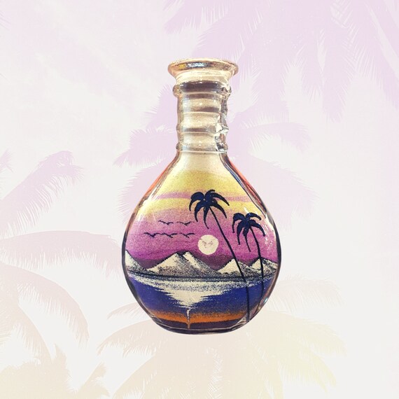 Natural Sand Art Bottle Sand Art Glass Bottle Vase Hand Etsy