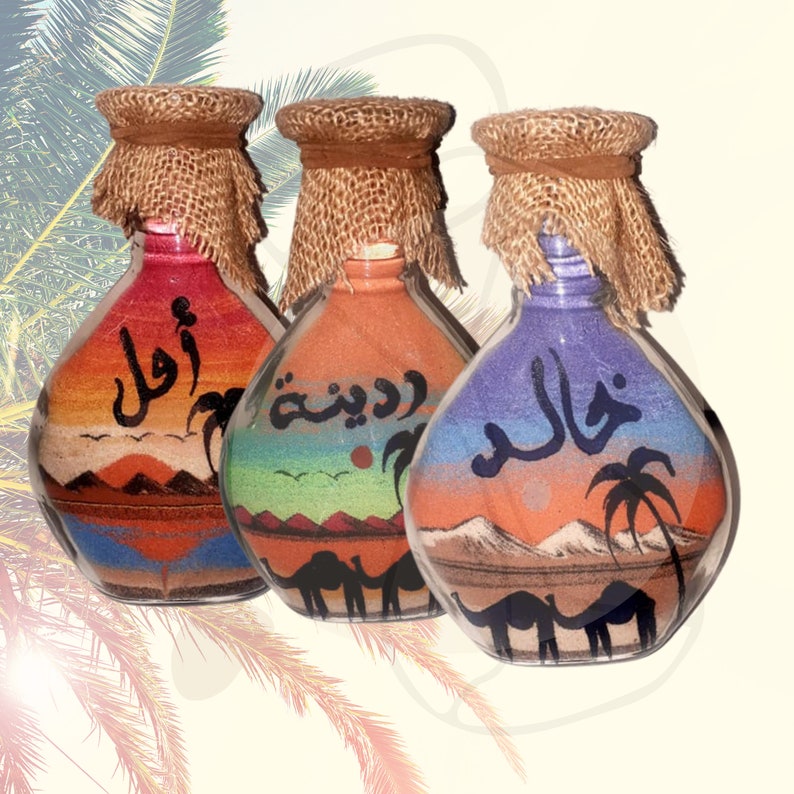 Personalized Colored Sand Art Glass Bottle Vase Great Etsy