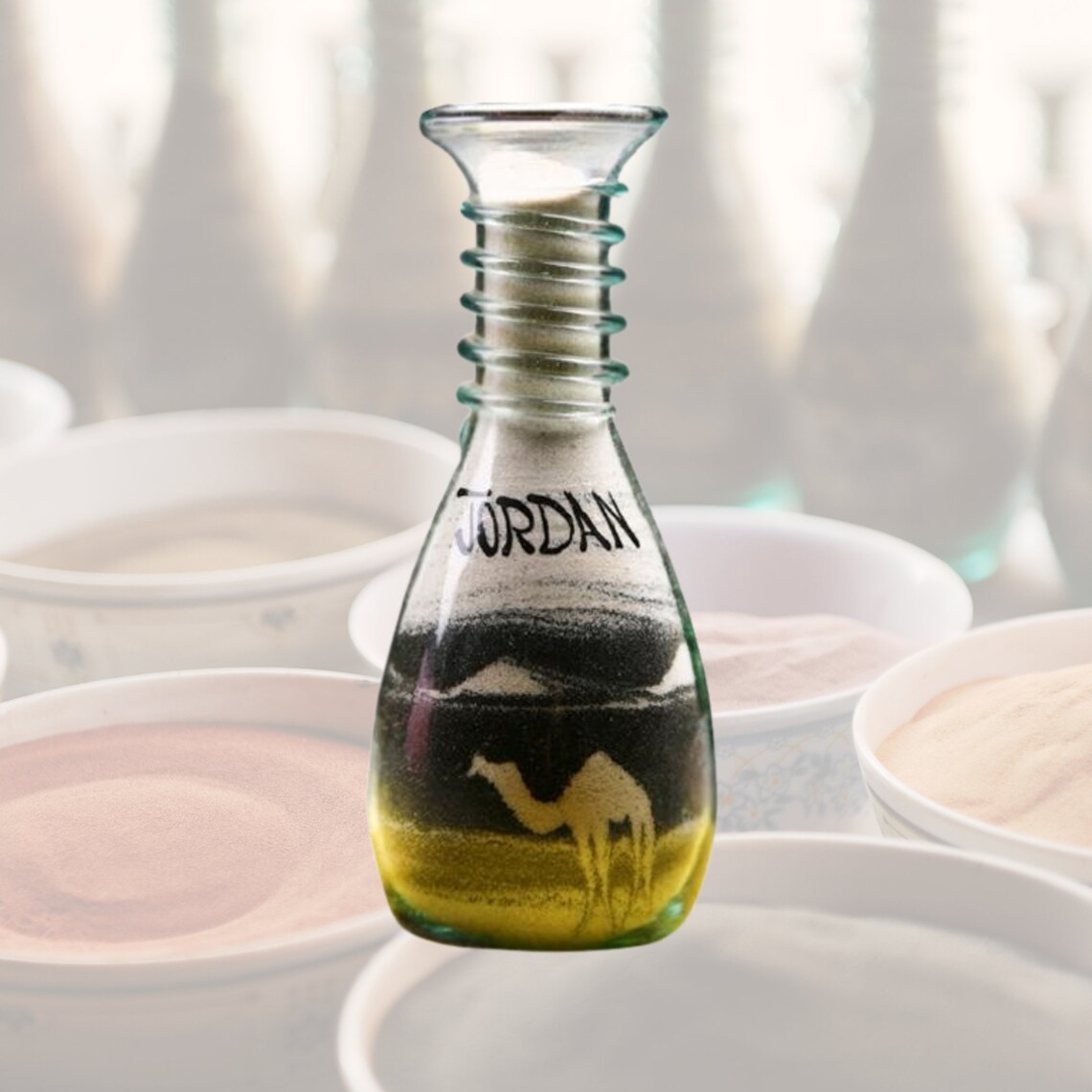 Jordan Sand Art Bottle Sand Art Glass Palmsmountains & Etsy